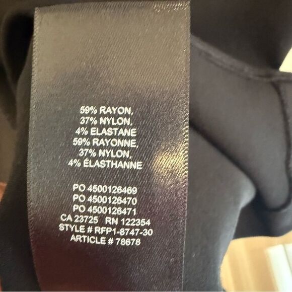 Babaton by Aritzia Black Square Neck Sleeveless Bodycon Midi Dress Size 8 - Picture 7 of 7